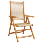 vidaXL Ensemble de salle à manger pour jardin 5 Pièces Beige