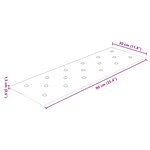 vidaXL Tête de lit murale 12 pc Marron Simili cuir