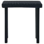vidaXL Table à thé de jardin Noir 40x40x40 cm Résine tressée