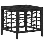 vidaXL Ensemble de salle à manger pour jardin 4 Pièces Noir et gris