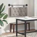 vidaXL Tête de lit suspendue Taupe Tissu