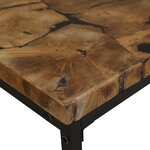 vidaXL Table basse Teck Résine 110x60x40 cm