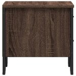 vidaXL Table de chevet chêne marron 40x30x40 cm bois d'ingénierie