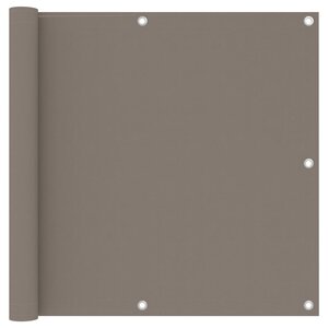 vidaXL Écran de balcon Taupe 90x600 cm Tissu Oxford