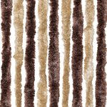 vidaXL Moustiquaire Beige et marron clair 90x220 cm Chenille