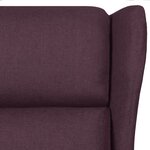 vidaXL Fauteuil inclinable Violet Tissu