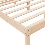 vidaXL Lit pour personne âgée 200x200 cm bois massif de pin