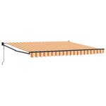 vidaXL Auvent Rétractable Jaune et Orange 400 × 300 cm
