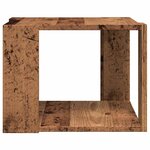 vidaXL Table basse vieux bois 40x40x30 cm bois d'ingénierie