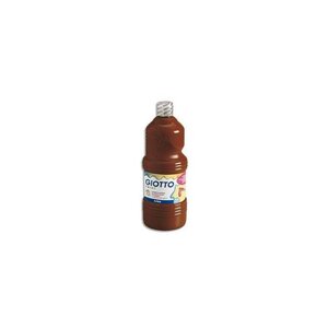 Flacon d'1 litre de gouache liquide de couleur marron GIOTTO
