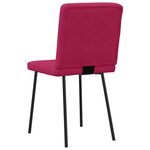 vidaXL Chaises à manger lot de 2 Rouge bordeaux Velours