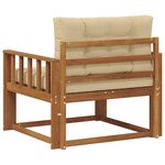 vidaXL Sofa de milieu extérieur Naturel
