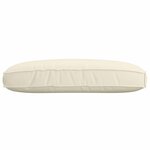 vidaXL Coussin pour assise de palette Crème 120 x 80 x 12 cm