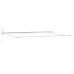 vidaXL Auvent Rétractable Beige 600 × 350 cm Tissu et Métal