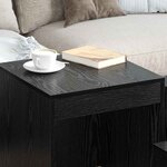vidaXL Table basse 3 Pièces Chêne noir Bois d'ingénierie