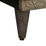 vidaXL Table de chevet gris clair 50x33x60 cm bois de manguier massif