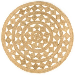 vidaXL Tapis fait à la main Jute tressée 210 cm