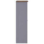 vidaXL Garde-robe Gris 80x50x171 5 cm Pin massif Assortiment Panama