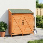 vidaXL Abri de jardin Marron 106 x 56 x 113 5 cm Bois d'ingénierie