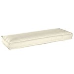 vidaXL Coussin Pallet pour banc crème 120x40x8 cm tissu Oxford