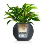 LECHUZA Jardinière PURO Color 50 ALL-IN-ONE diamètre 50 cm ardoise