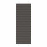 vidaXL Store plissé noir 75x200 cm largeur du tissu 74 4 cm polyester