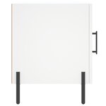 vidaXL Table de chevet blanc 40x40x50 cm bois d’ingénierie