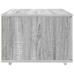 vidaXL Cabinet à Tiroirs Gris Sonoma Bois d'ingénierie Moyen