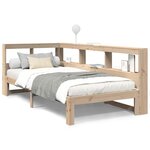vidaXL Lit bibliothèque sans matelas 90x190 cm bois de pin massif
