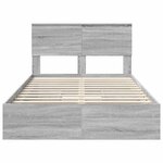 vidaXL Lit de Rangement Gris Sonoma 120 x 190 cm Bois d'ingénierie