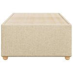 vidaXL Cadre de lit sans matelas crème 100x200 cm tissu