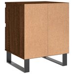 vidaXL Tables de chevet 2 Pièces chêne marron 40x35x50 cm bois ingénierie