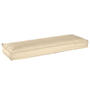 vidaXL Coussin Pallet pour banc Beige 120x40x8 cm Tissu Oxford