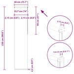 vidaXL Store enrouleur occultant largeur du tissu 35 7 cm polyester