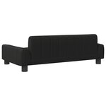 vidaXL Canapé pour enfants noir 90x53x30 cm similicuir
