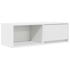 vidaXL Meuble TV blanc 80x31x25 5 cm bois d'ingénierie
