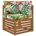 vidaXL Coussin de canapé d'extérieur 3 Pièces coloré Polyester