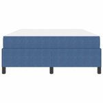 vidaXL Cadre de lit avec matelas Bleu 140 x 200 cm tissu