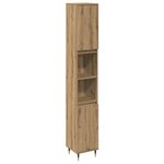 vidaXL Ensemble de mobilier de salle de bain 3 Pièces Chêne artisanal