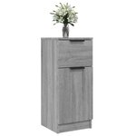 vidaXL Buffets 2 Pièces Sonoma gris 30x30x70 cm Bois d'ingénierie