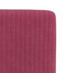vidaXL Chaises à manger lot de 4 Rouge bordeaux Velours