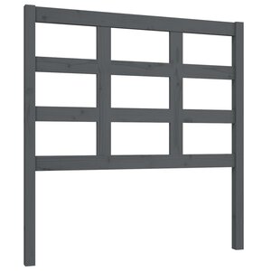vidaXL Tête de lit Gris 95 5x4x100 cm Bois massif de pin