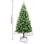 vidaXL Sapin de Noël artificiel à charnières avec support 150 cm