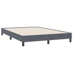 vidaXL Cadre de lit sans matelas gris foncé 140x220 cm velours