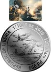 Pièce de monnaie en Palladium 12 Dollars g 0.031 (1/1000 oz) Millésime 2026 BATTLE OF MIDWAY 1/1000 (PRÉCOMMANDE)