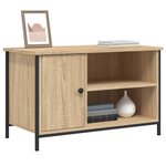 vidaXL Meuble TV Chêne sonoma 80x40x50 cm Bois d'ingénierie