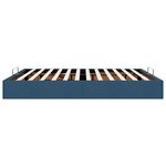 VidaXL Cadre de lit ottoman sans matelas bleu 180x200 cm tissu