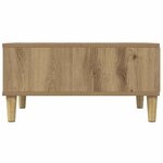vidaXL Table basse chêne artisanal 60x60x30 cm bois d'ingénierie