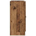 vidaXL Armoire sous évier de salle de bain Bois ancien
