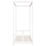 vidaXL Cadre de lit pour enfants blanc 80x200 cm bois de pin massif